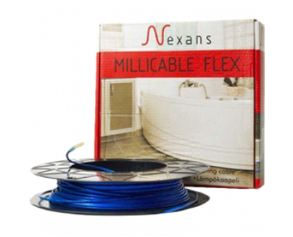 Кабель нагревательный тонкий двужильный Nexans Millicable Flex 15/600